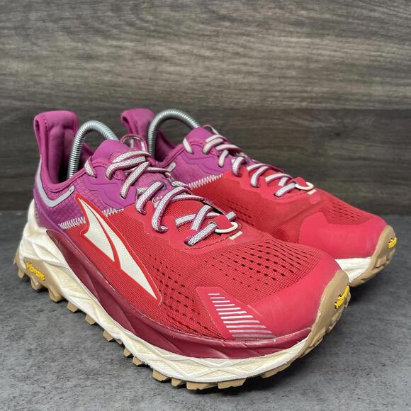 Altra Olympus Trail 5 Running Shoes Womens Size 8 Athletic Sneakers Red Purple - Picture 4 of 11